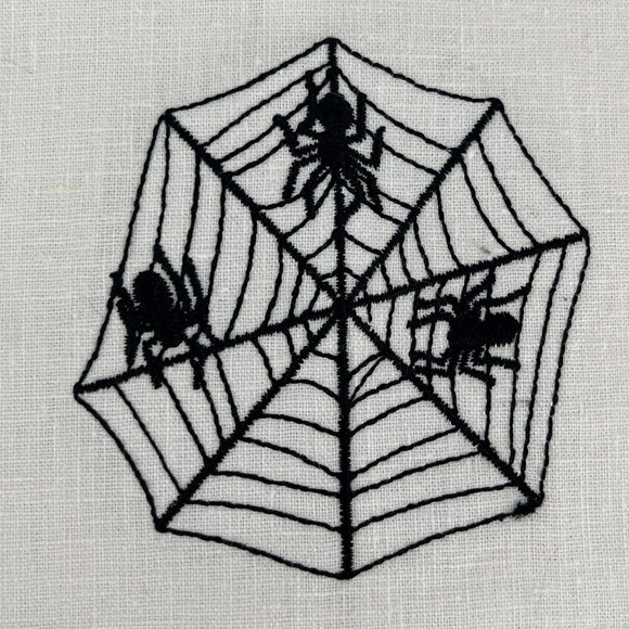 4 Halloween Tea Towels MWW Market Spider JOL Jack-o-lantern Ghost Cat Linens - Picture 8 of 13